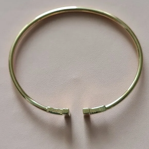 T bangle side slide bangle gold 18k - Picture 3 of 8